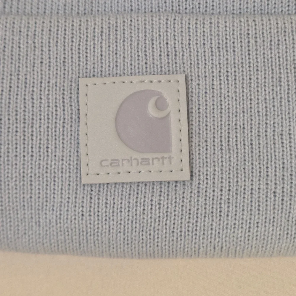 Carhartt Kids Tonal Patch Knit Beanie Light Blue Infant Toddler Hat AH8995 USA